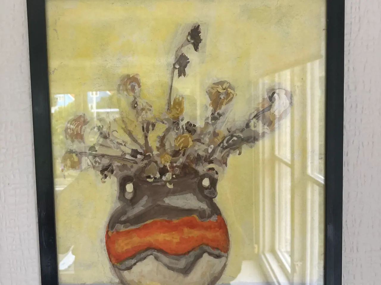 Billede 2 - Holger Lund Kofod,født 1933, akvarel med blomsterb