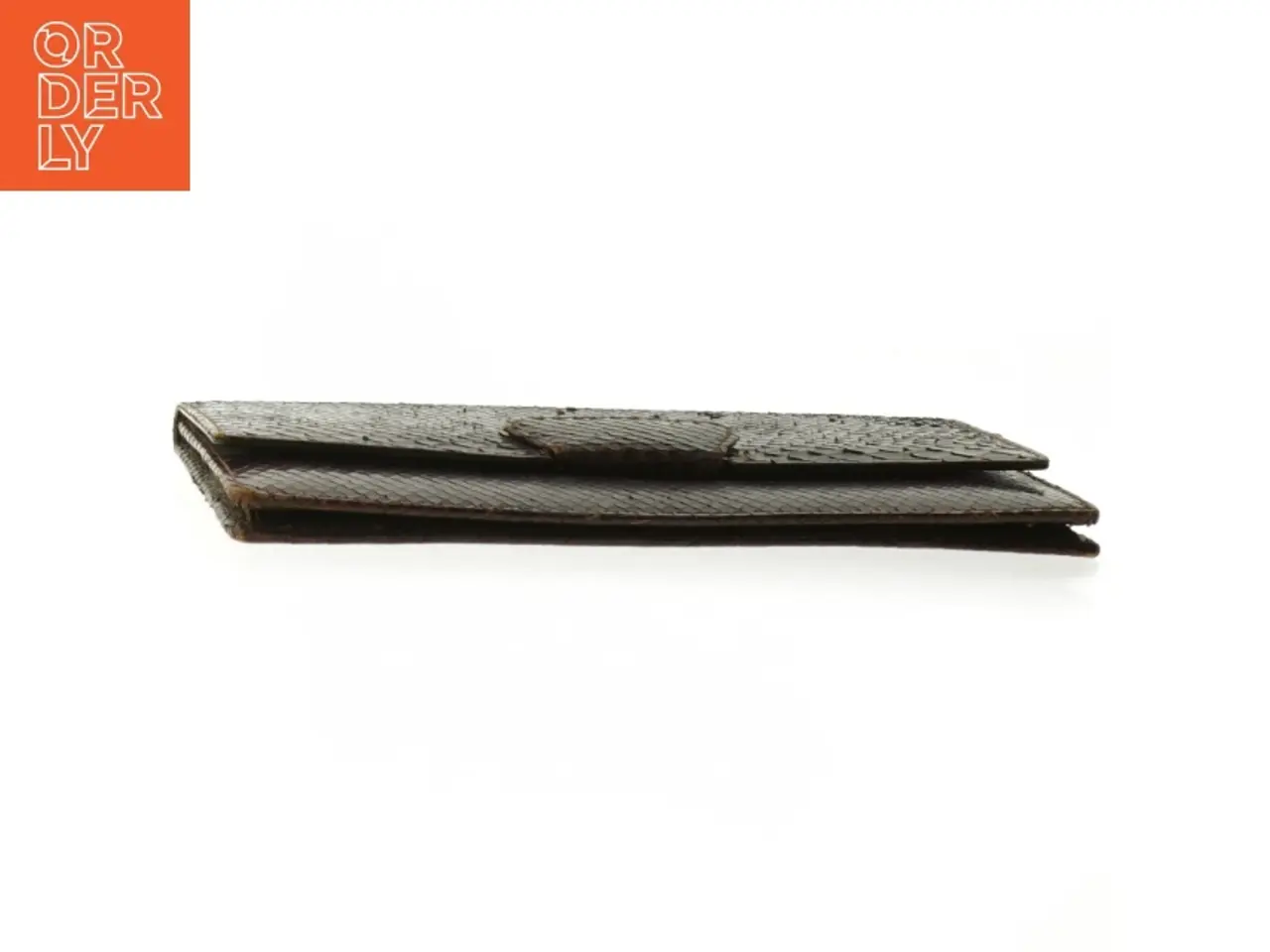 Billede 4 - Brun clutch. Firben? Slange?(str. 25 x 13 cm)