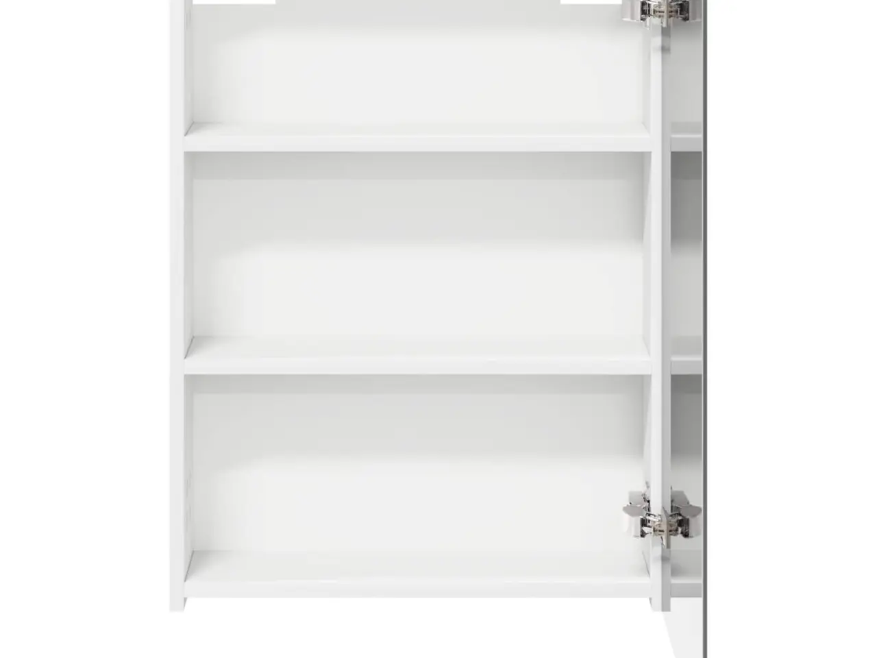 Billede 6 - Badeværelsesspejlskab Hvid 50 x 14,5 x 70 cm Konstrueret træ