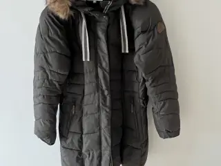 Dame vinterfrakke str 42 grøn/brun. 250kr