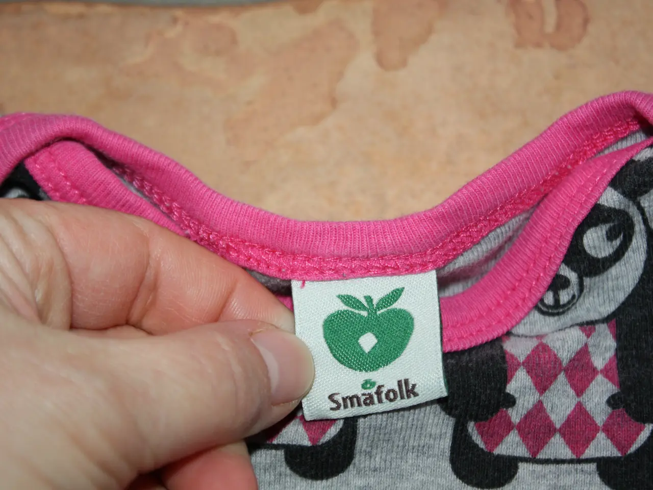 Billede 6 - Småfolk Panda Body Grå Str. 68 Pige