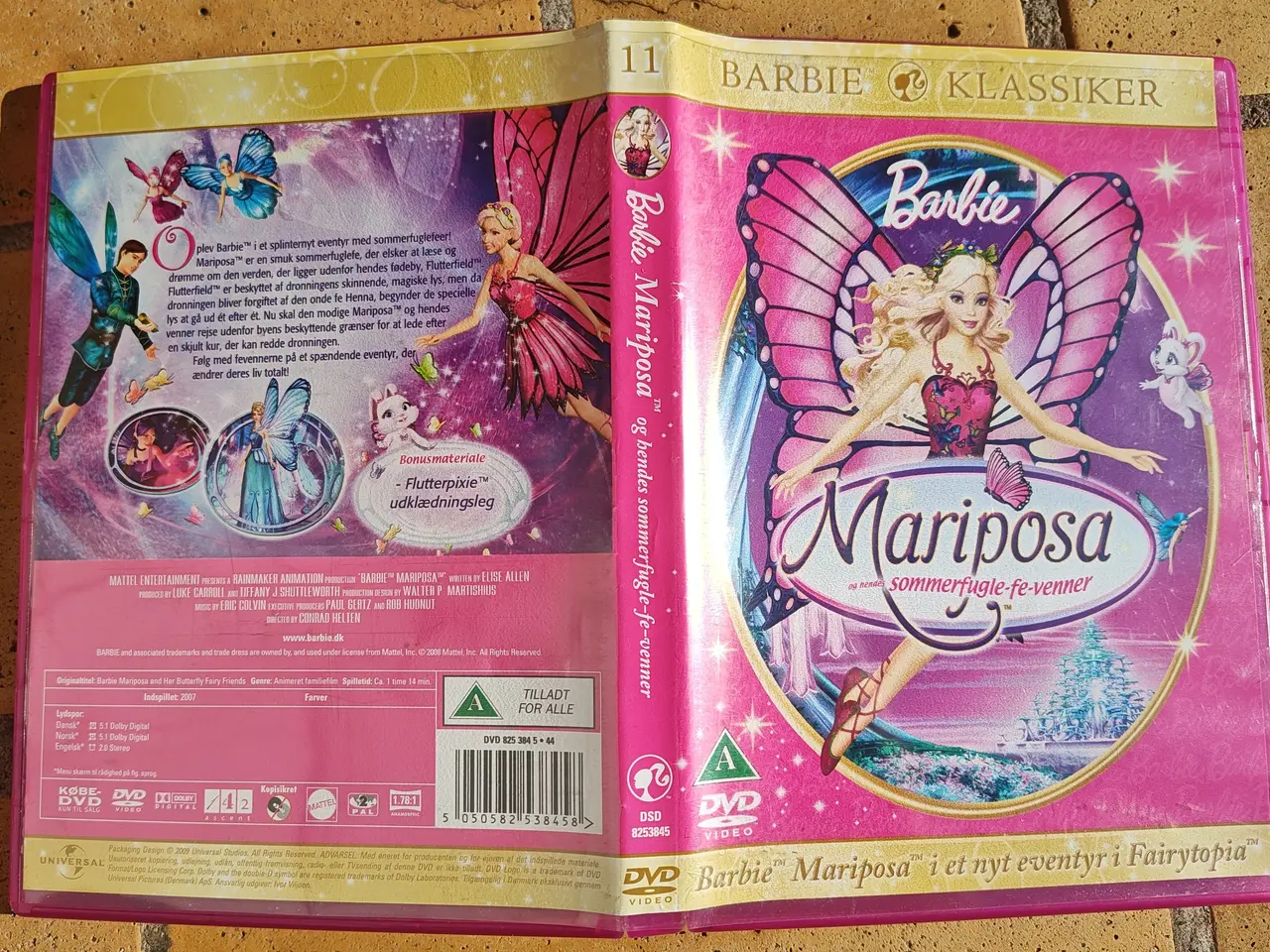 Billede 1 - Barbie Mariposa sommerfugle fe venner DVD