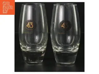Sæt af glas med logo Licor 43 Cuarenta y Tres (str. 14,5 cm)