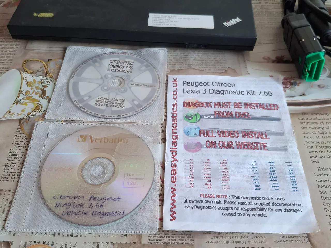 Billede 3 - 1 Stk. Lenovo ThinkPad T410 + Software Peugeot Cit