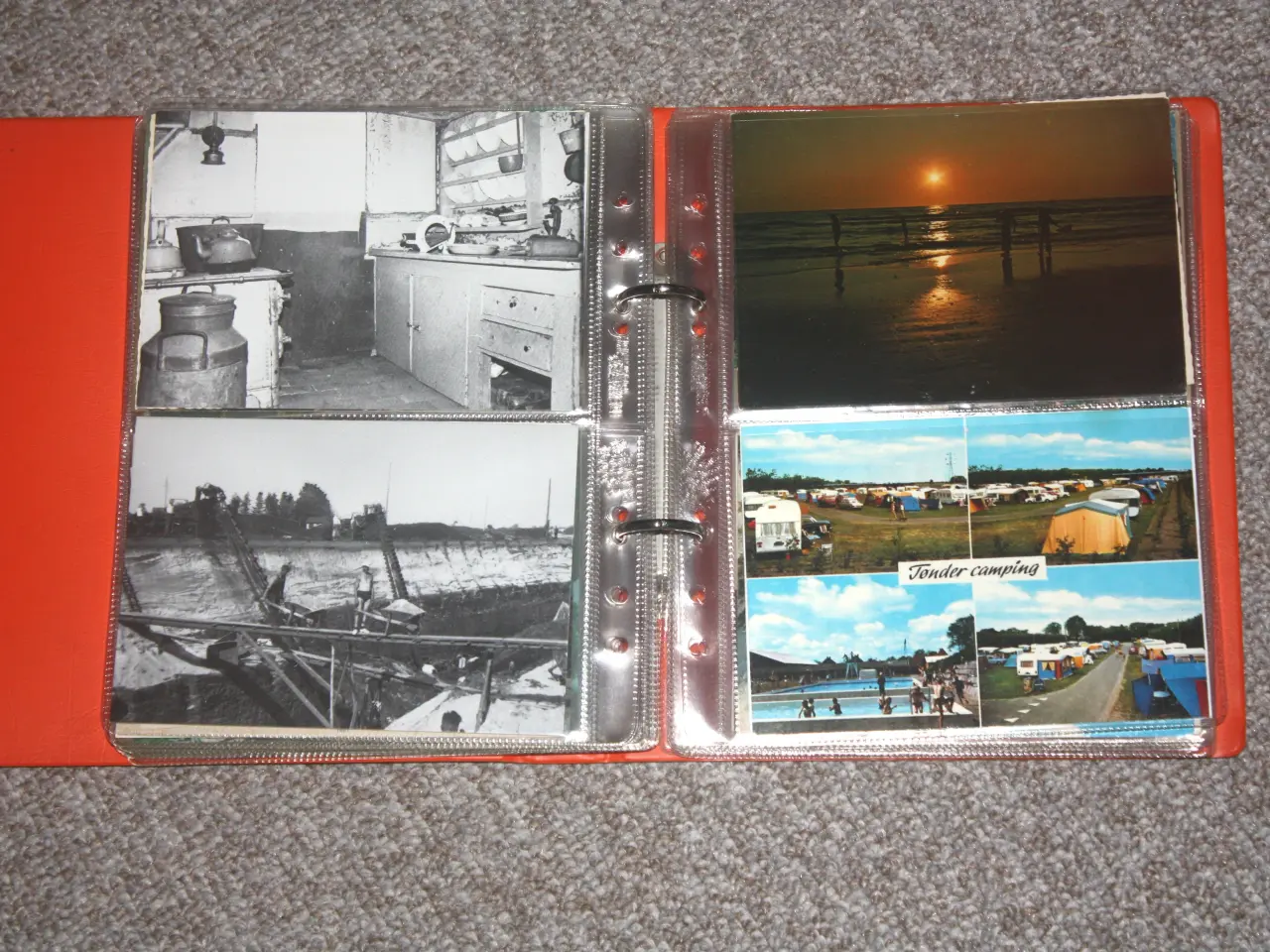 Billede 4 - Vintage album med 64 danske postkort