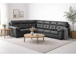 Hjort Knudsen Dalby læder XL hjørnesofa
