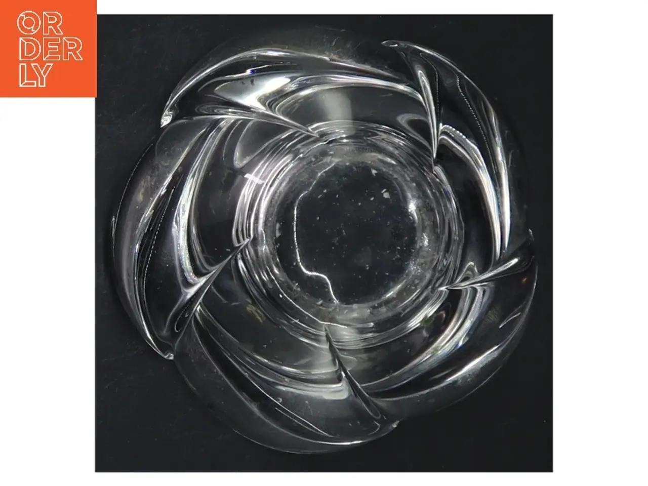 Billede 2 - Glas lysestage (str. Ø 10,5 cm)fra royal copenhagen