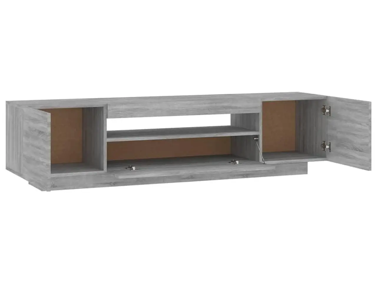 Billede 9 - TV-bord med LED-lys 160 x 35 x 40 cm - grå sonoma-eg