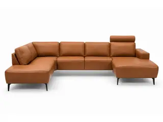 Hjort Knudsen Copenhagen Læder U-sofa - Højrevendt