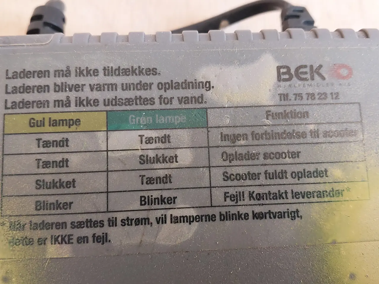 Billede 2 - Oplader til Elscooter mm.