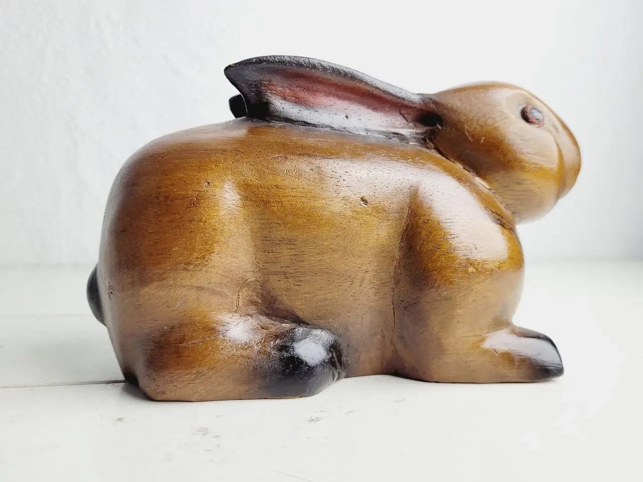 Billede 1 - ⭐️- Charmerende Vintage Hare i Træ