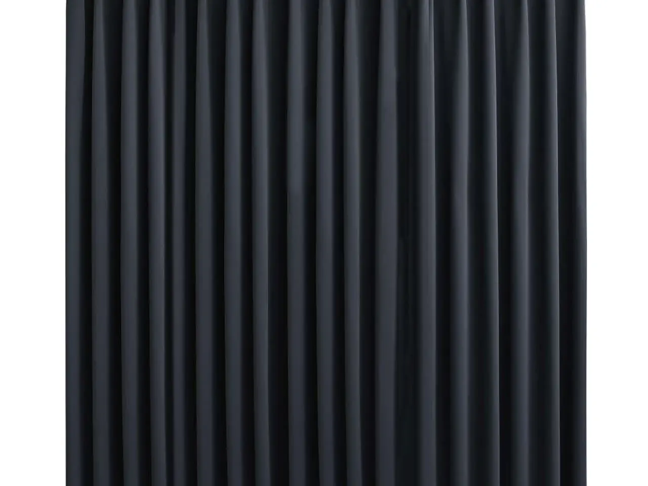 Billede 2 - Mørklægningsgardin med kroge 290 × 245 cm - sort