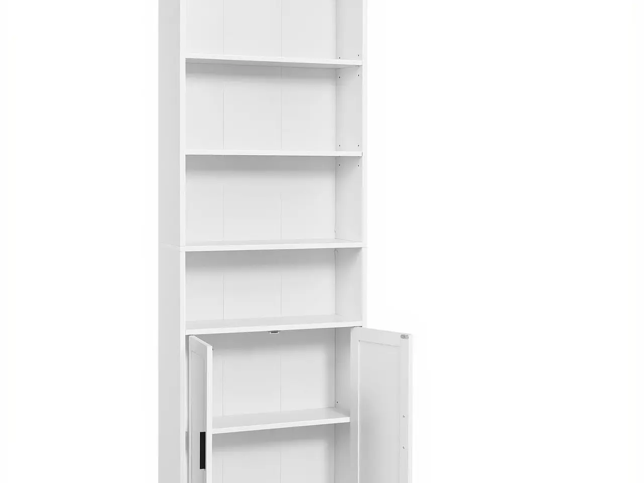 Billede 1 - Bogreol med låger, 24 x 60 x 175 cm