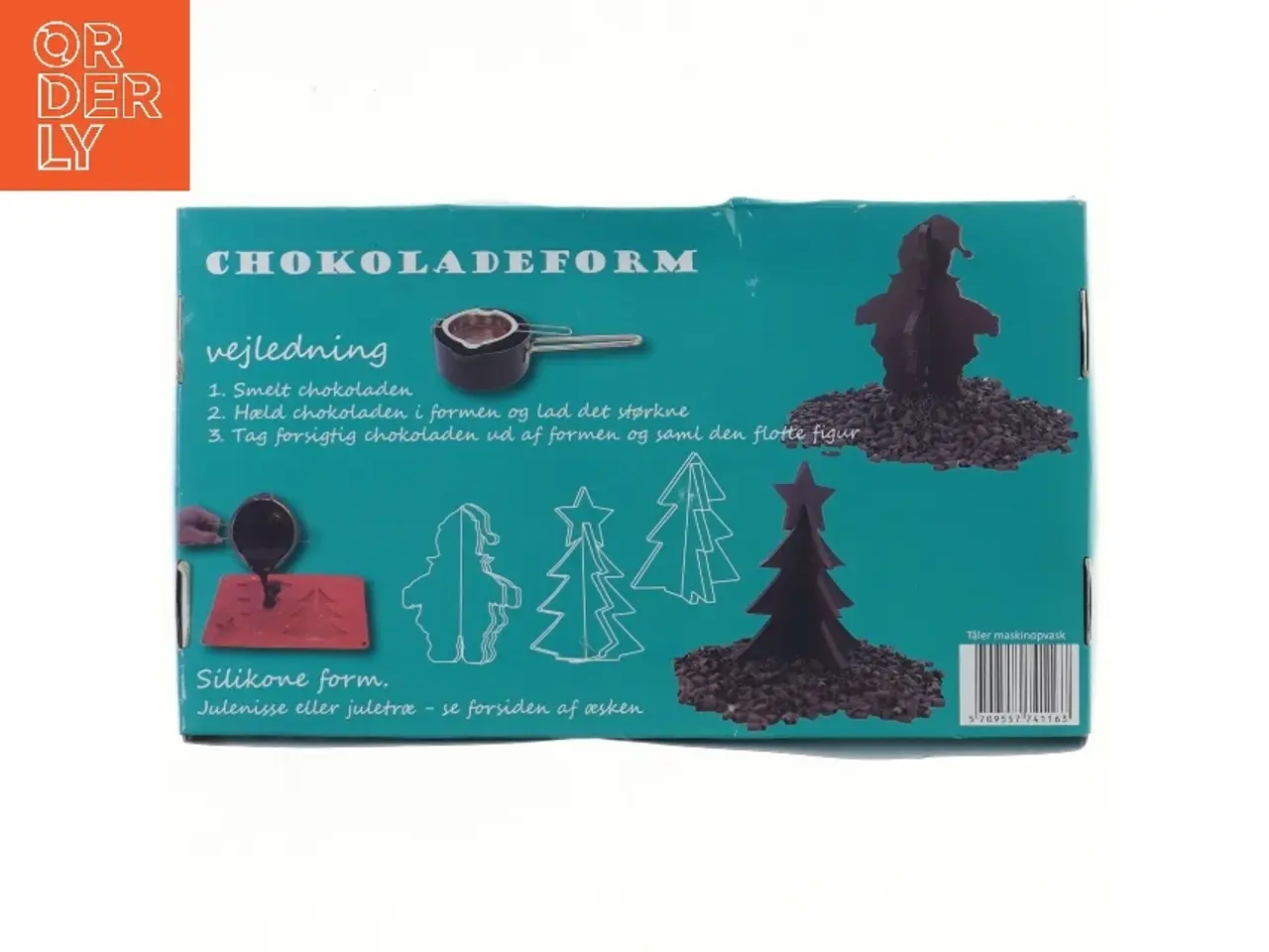 Billede 2 - Chokoladeform i silikone – juletræ og julenisse