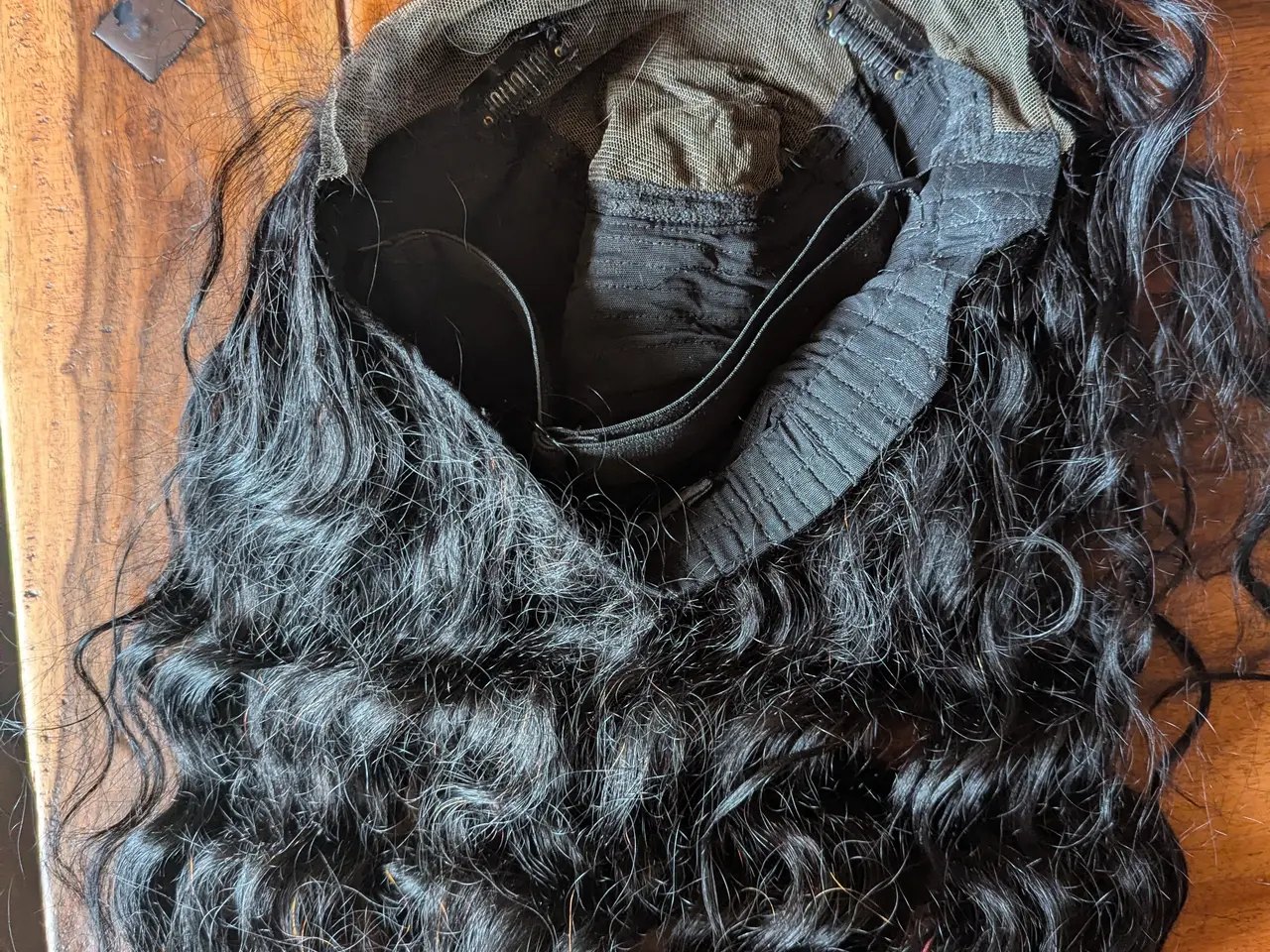 Billede 9 - Kvalitet limfri paryk virgin human hair 106 cm
