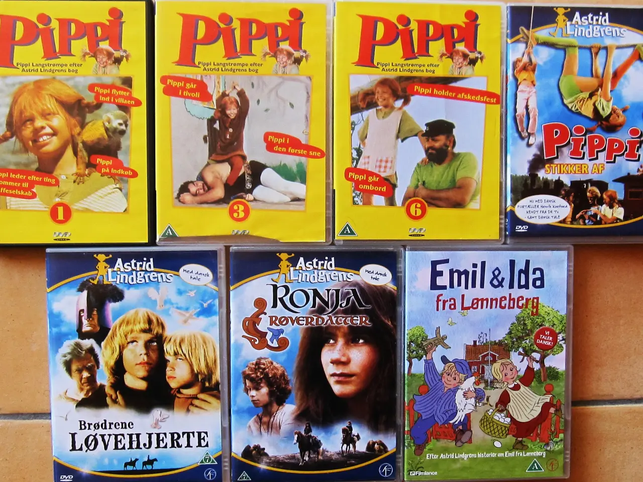 Billede 1 - Her sælges 9 dvd film - Pippi m.v.