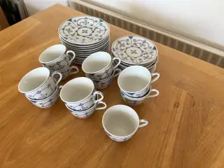 Musselmalet kaffestel