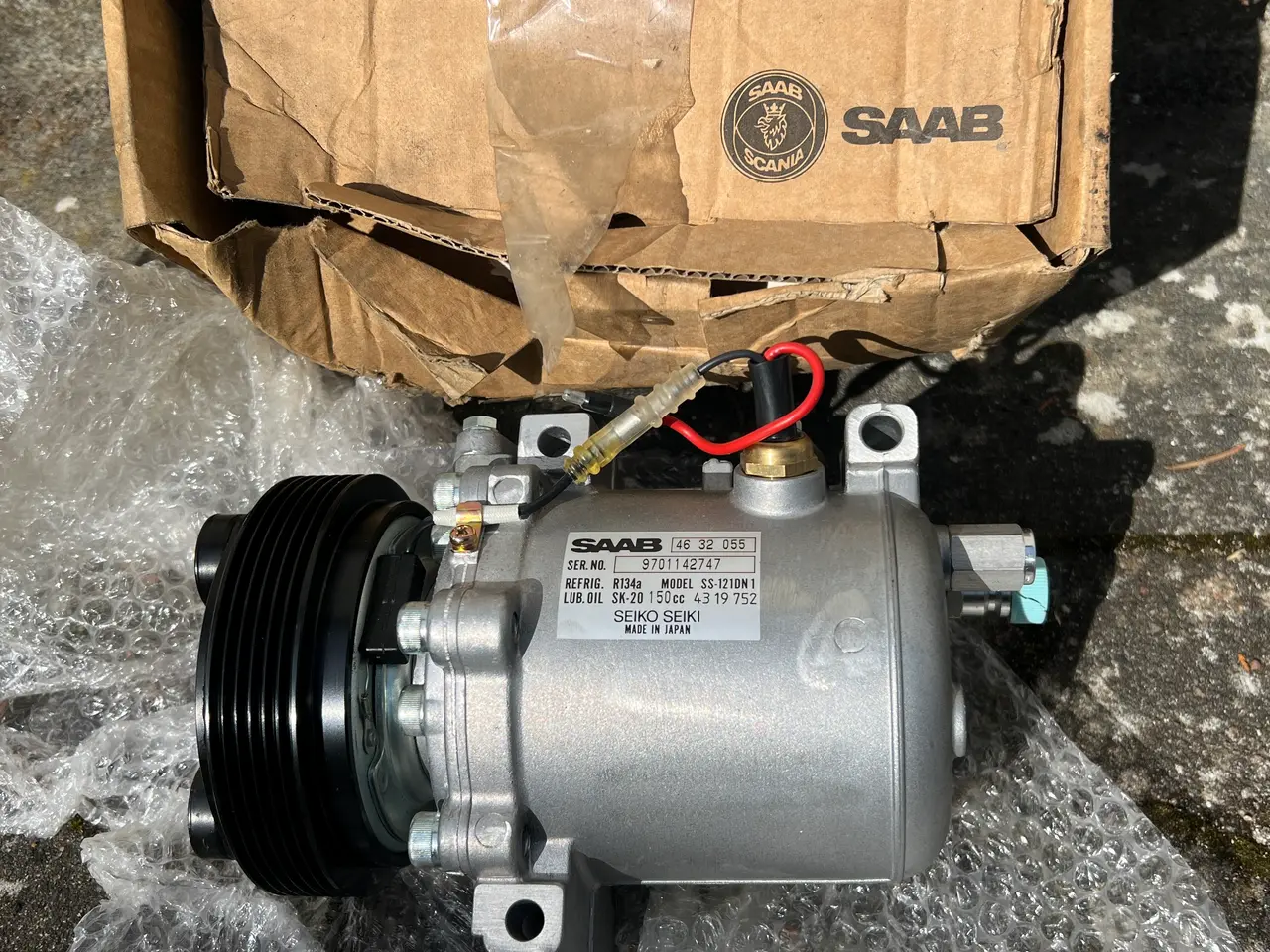 Billede 1 - SAAB 9000 M94-98_NY A/C kompressor_Seiko Seiki.