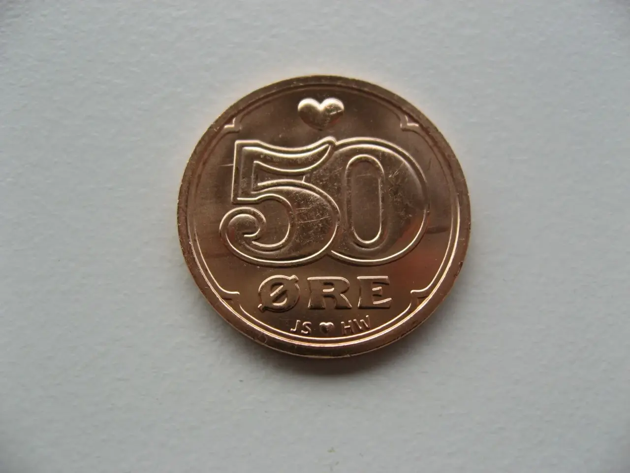 Billede 1 - Begge 50 ører 2016 møntmester LGS & JS