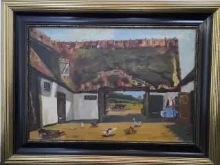 Oliemaleri. Ramme st. 80 X 60 cm