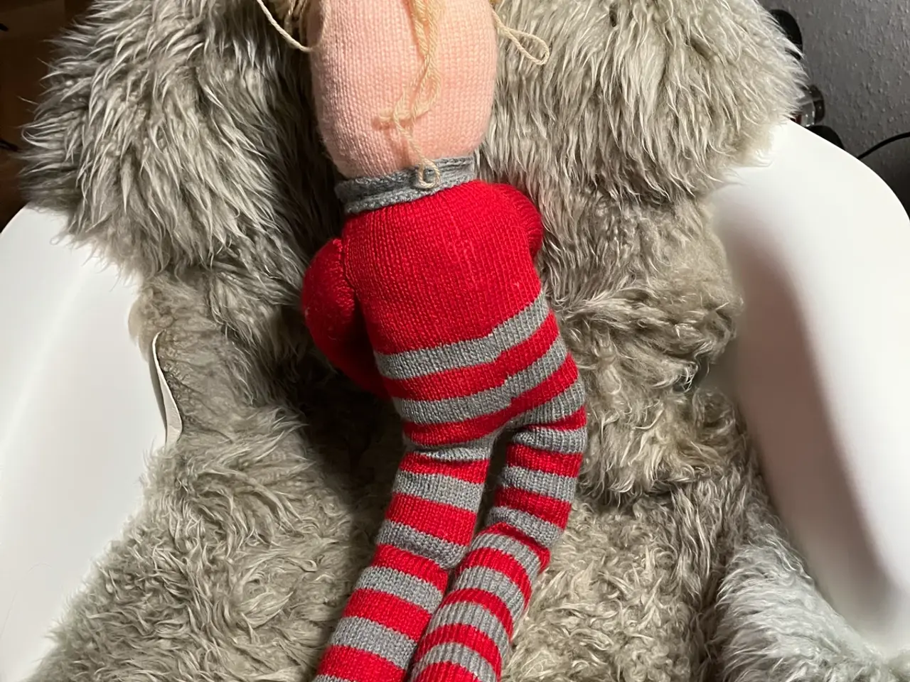 Billede 2 - Nisse, jul hjemmestrikket