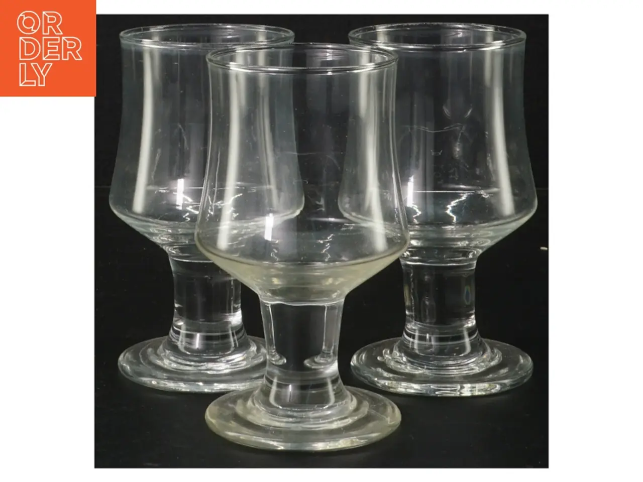 Billede 1 - Sæt af 3 glas (str. Ø. 6. cm. længde. 12 cm. 3 styk)