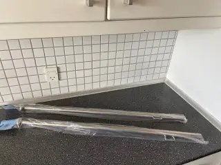 2 stk. Rustfri Flagstang, L 90 cm
