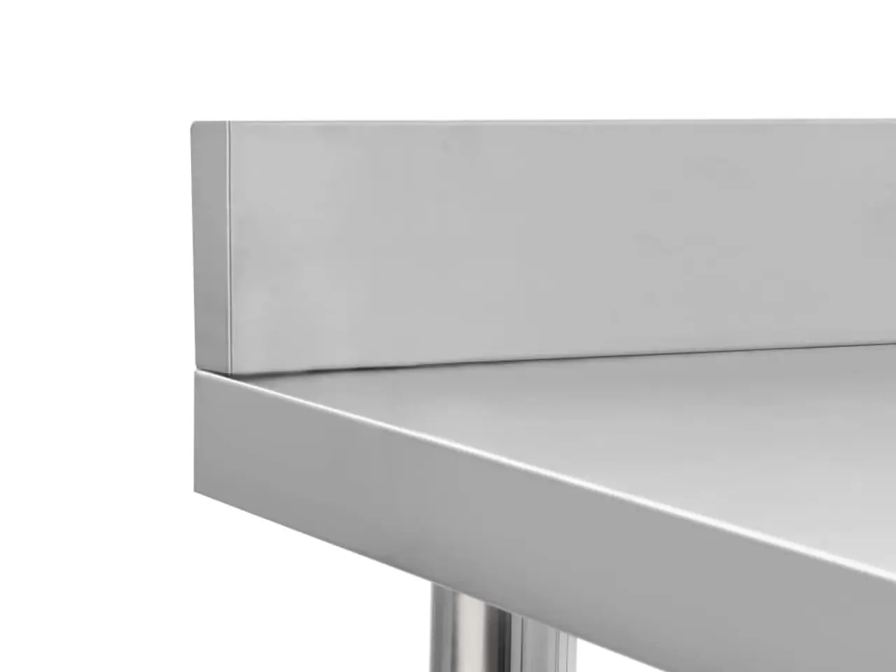 Billede 5 - Arbejdsbord til køkken med stænkplade 100×60×93 cm - rustfrit stål