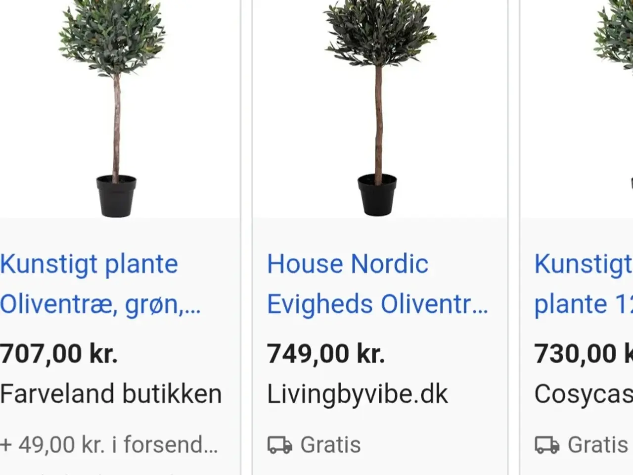 Billede 4 - Kunstigt oliventræ 120 cm HouseNordic