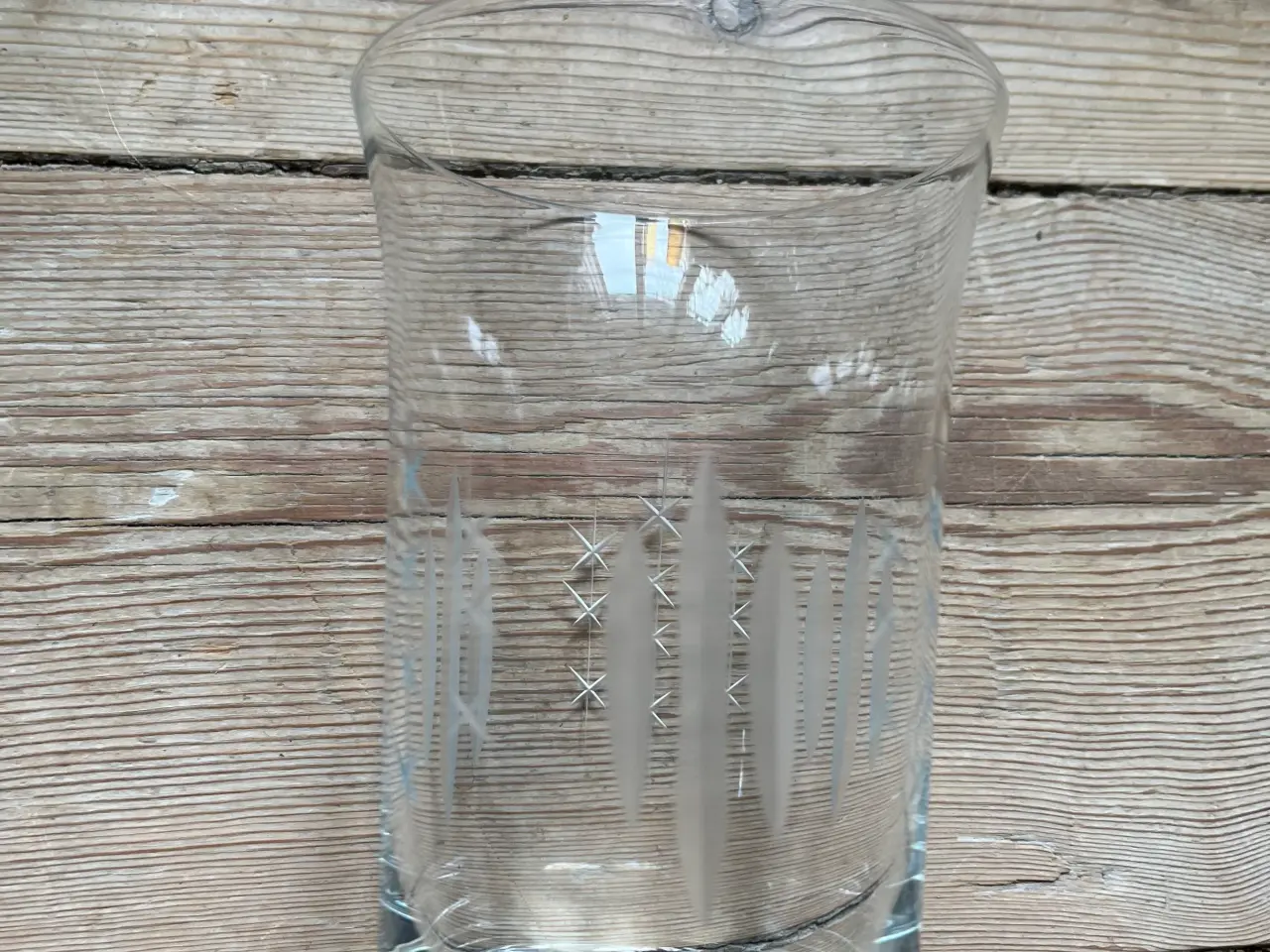 Billede 2 - 6 Nordlys ølglas / vandglas, lyngby glasværk