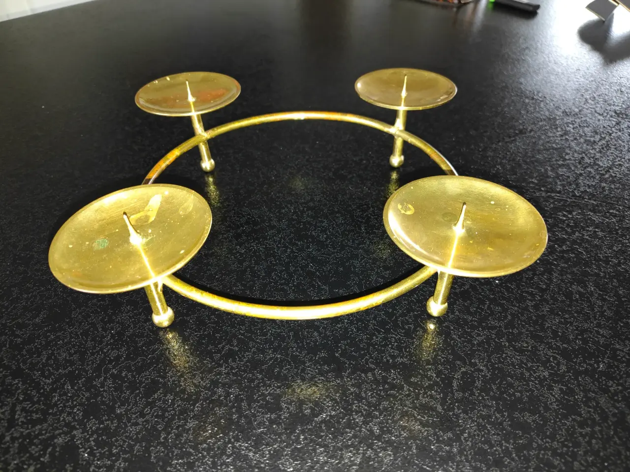 Billede 1 - Flot messing adventsstage