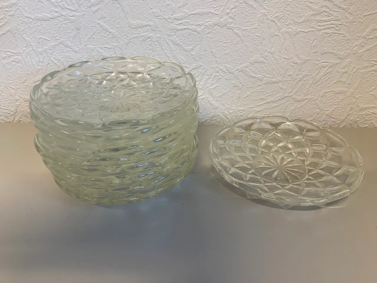 Billede 1 - Glas asietter, fra Fyns glas