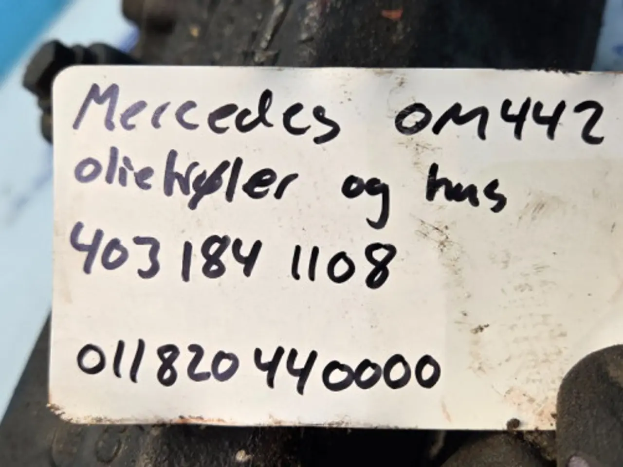 Billede 12 - Mercedes OM442 Oliekøler og Hus 4031841108