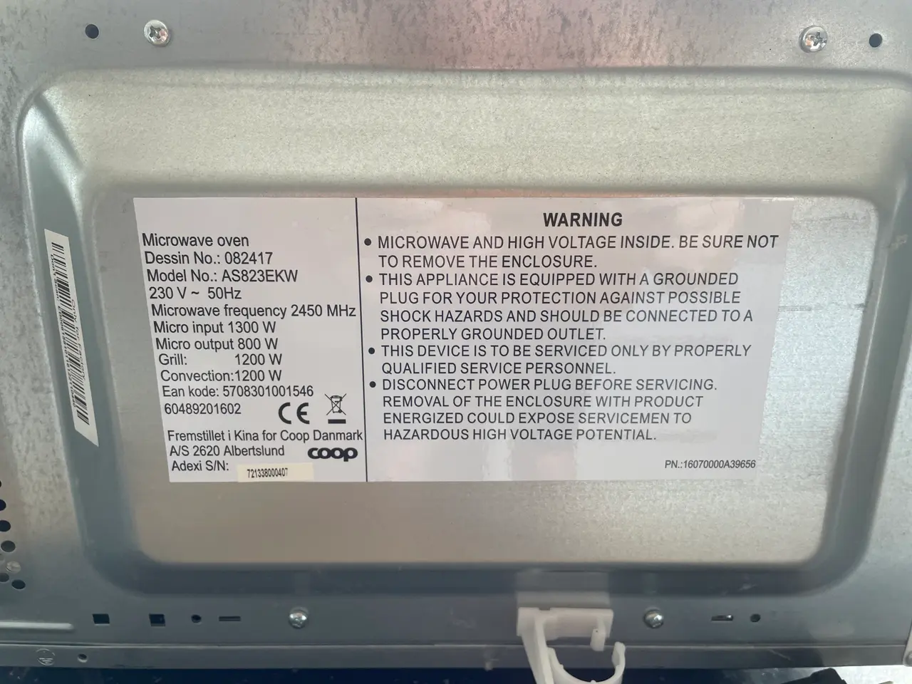 Billede 4 - Microbølgeovn Kombi 2450 MHz