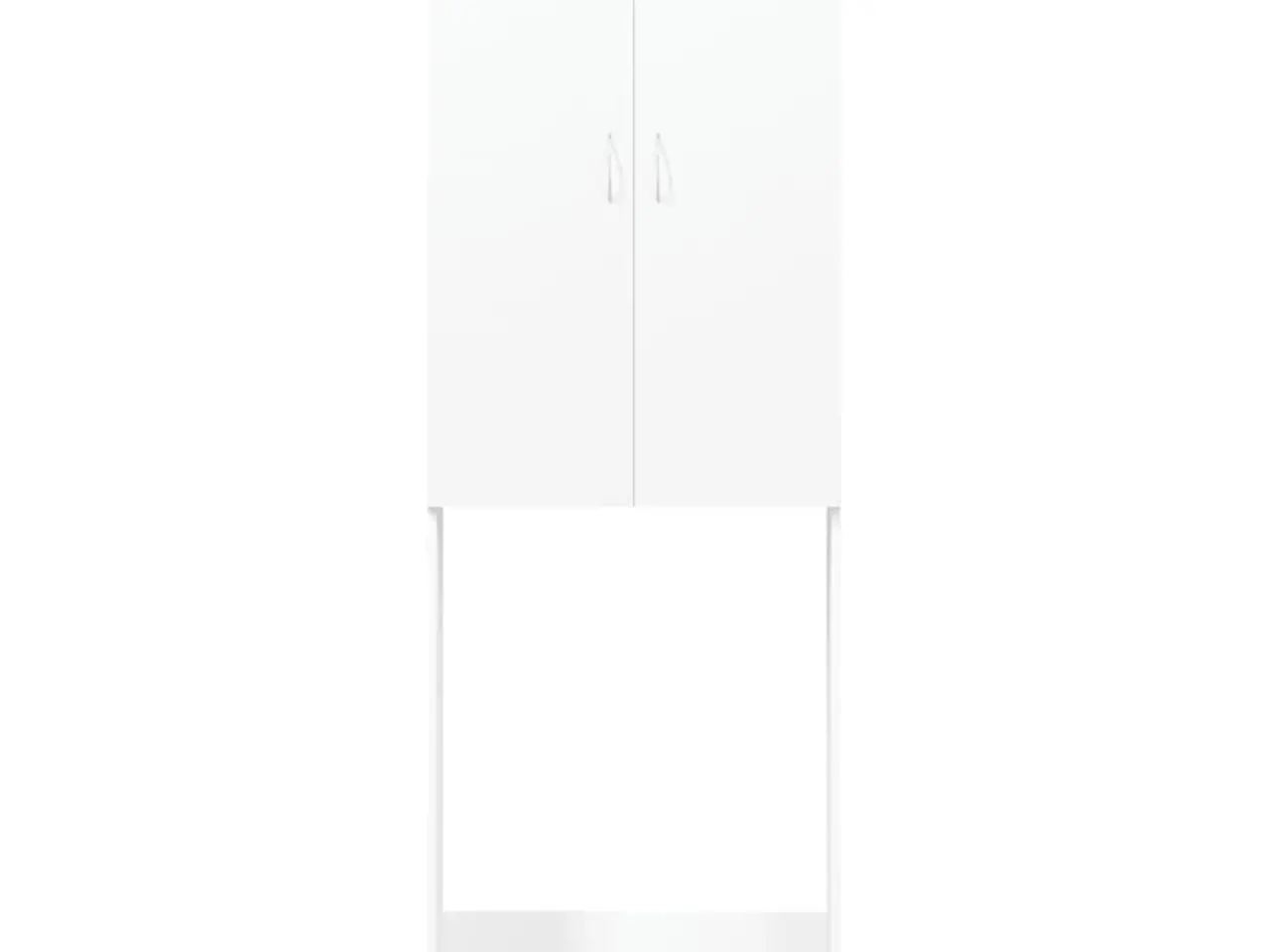 Billede 3 - Badeværelsesskab til vaskemaskine 64x25,5x190 cm hvid