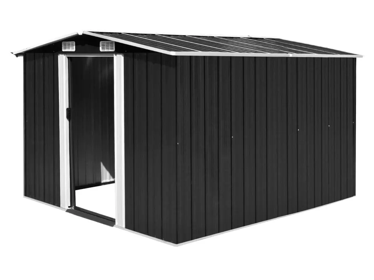 Billede 1 - Haveskur i metal 257 x 298 x 178 cm - antracitgrå