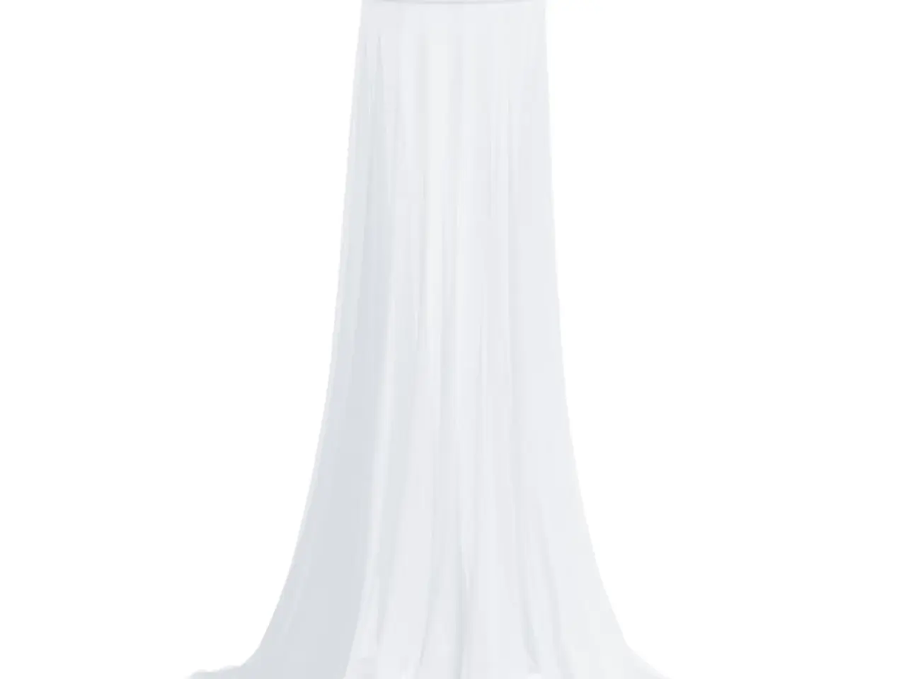 Billede 4 - Myggenet til seng - rund model 56×56×220 cm, hvid polyester