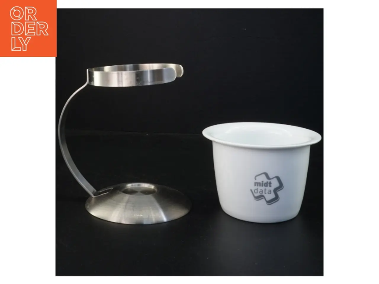 Billede 3 - Kop med holder (str. 17 x 17 x 13,5 cm)