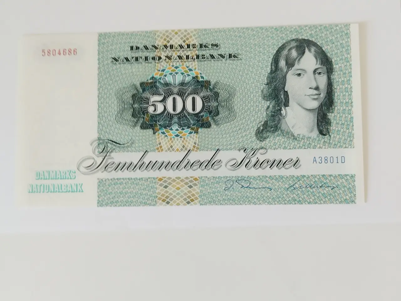 Billede 1 - 500 kr. Firben. Bankfrisk