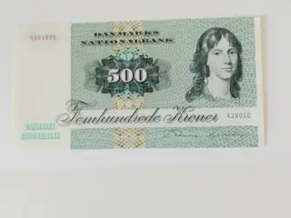 500 kr. Firben. Bankfrisk