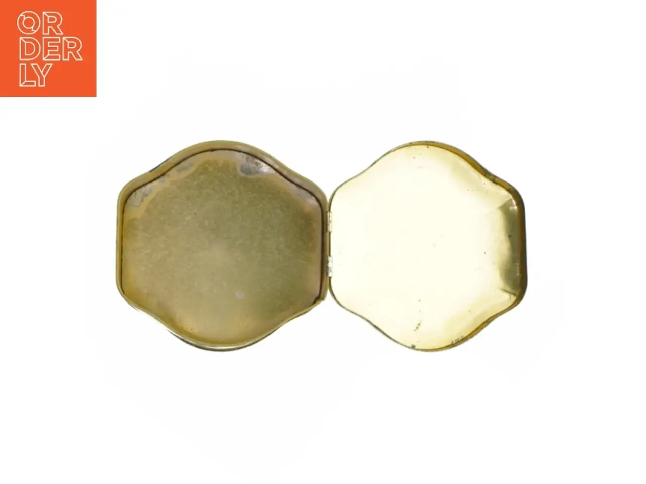 Billede 5 - Antik Engelsk metaldåse 1920'erne med blomstermotiv (str. 16,5 x 16,5 x 7 cm)