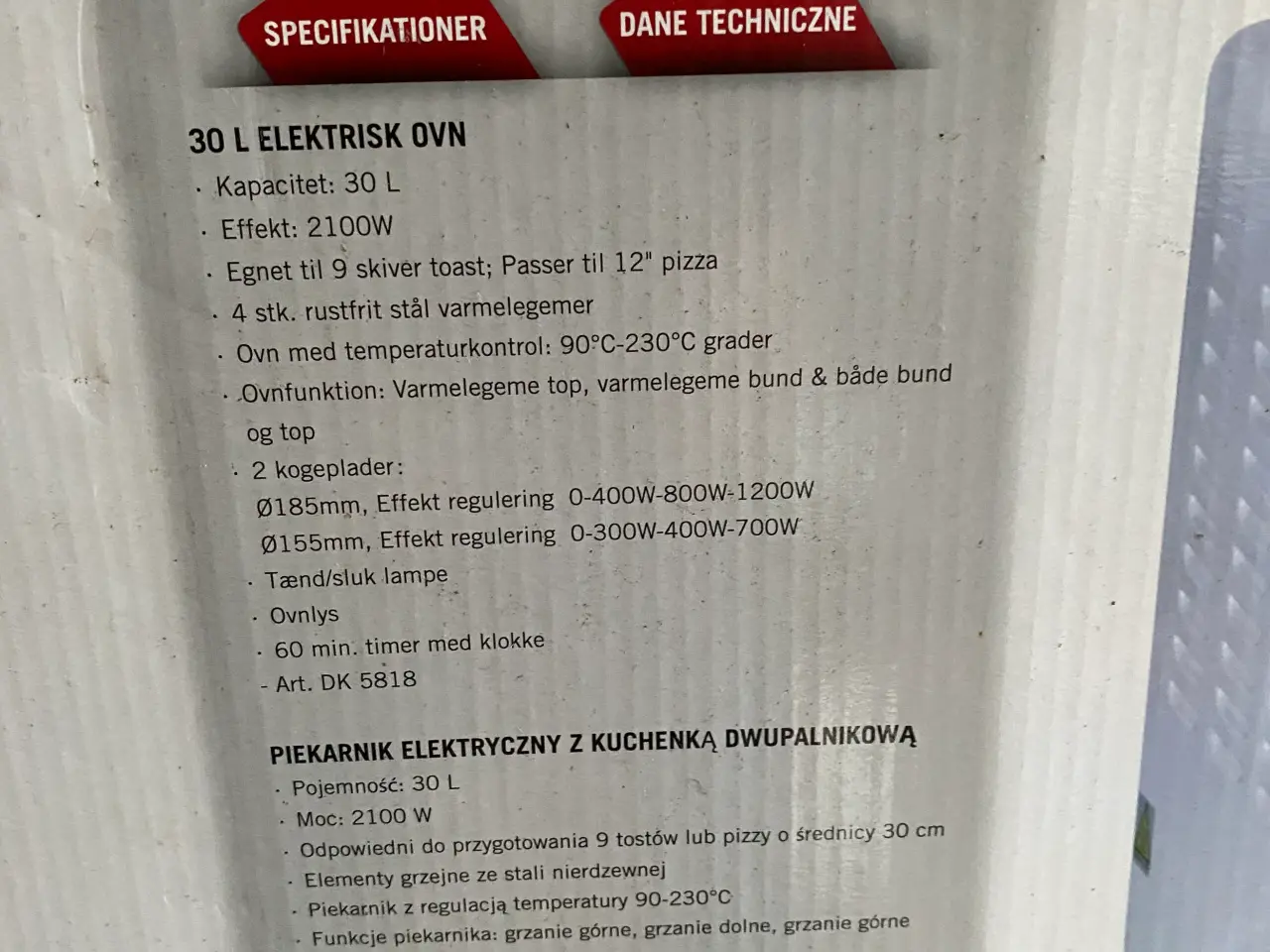 Billede 3 - Bordovn m/2kogeplader