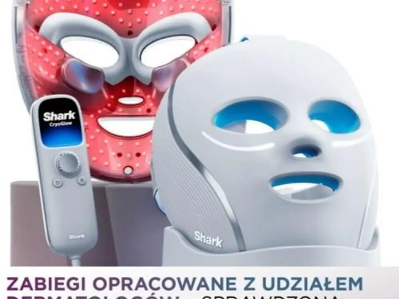 Billede 6 - Shark CryoGlow FW312EU LED-ansigtsmaske til lysterapi med køling til øjenområdet, blå
