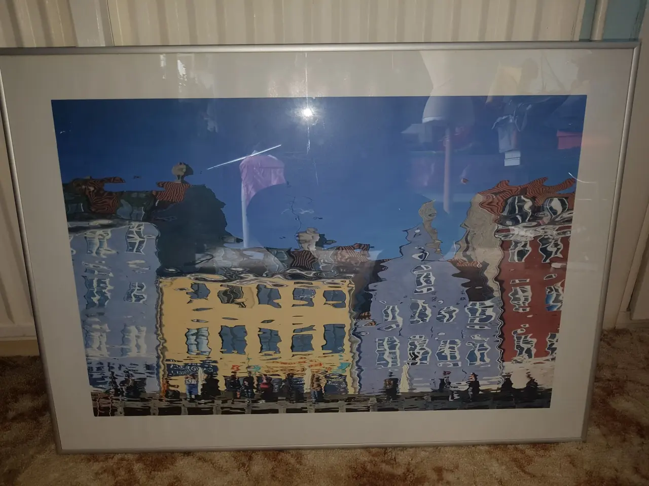 Billede 1 - billeder med glas/ ramme, motiv: NYHAVN spejler si
