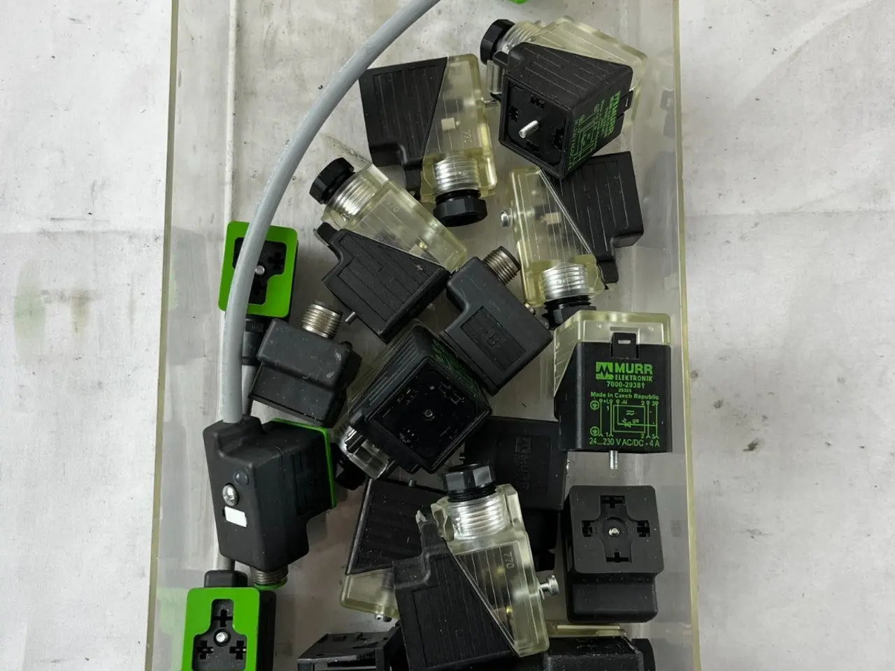 Billede 2 - Murr Elektronik ventil stik Plug DIN 43650 blandet