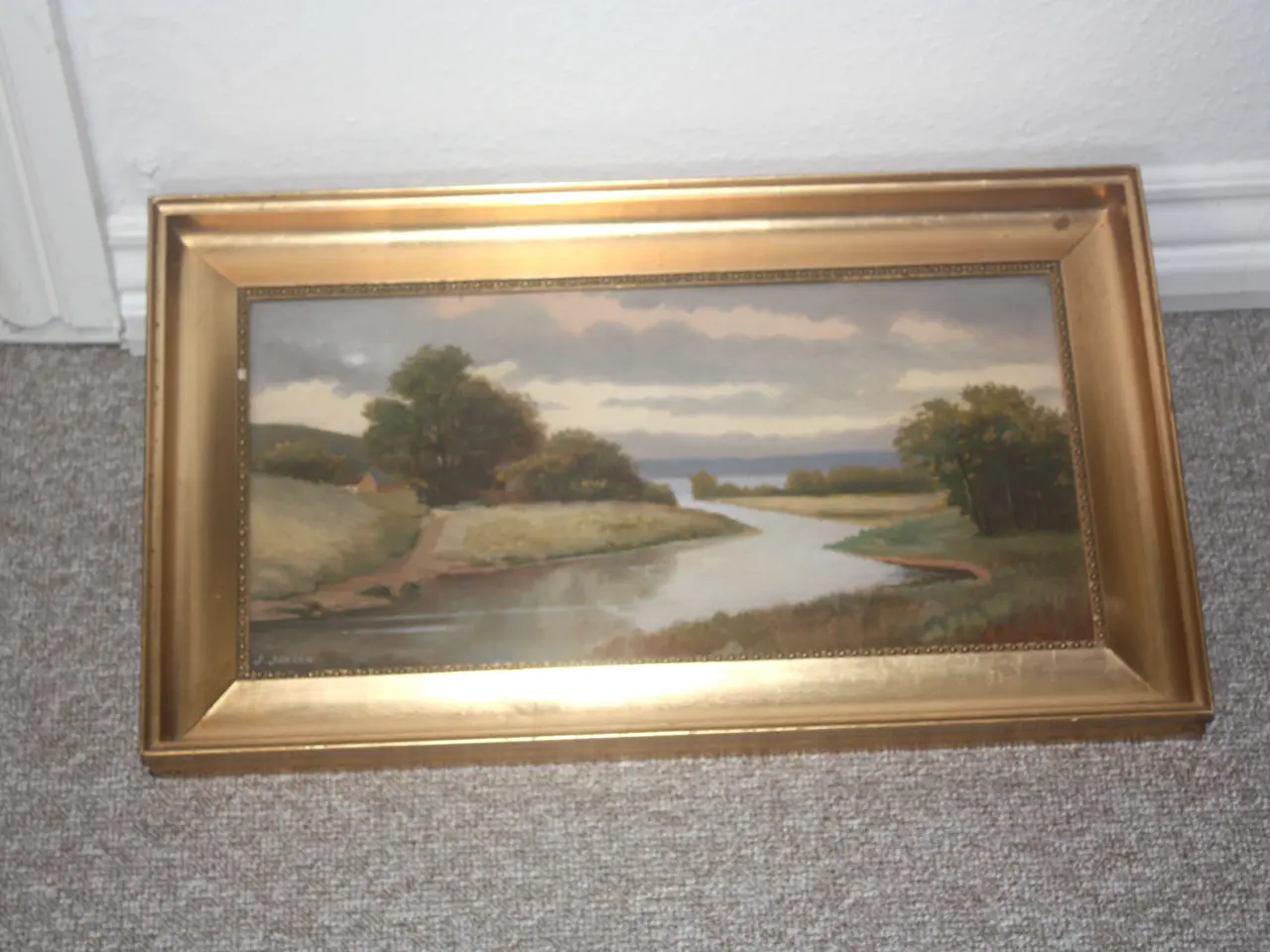 Billede 1 - Oliemaleri af J.Jensen 56 cm x 33 cm