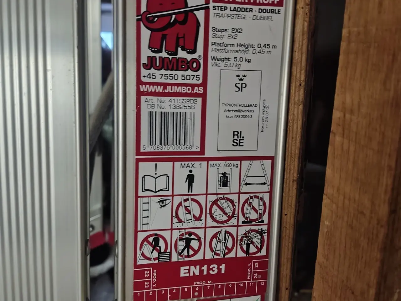 Billede 1 - JUMBO Super Proff 2x2 trappestige