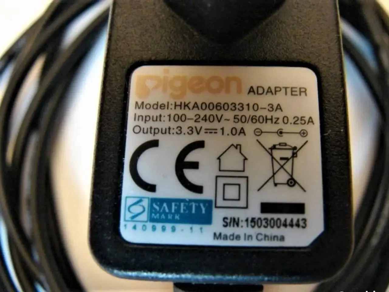 Billede 3 - pigeon Adapter HKA00603310-3A 3.3VDC 1.0A