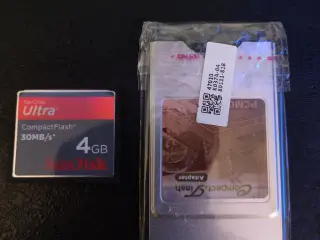 PCMCIA Adapter + 4GB CF kort + Disk/ADF