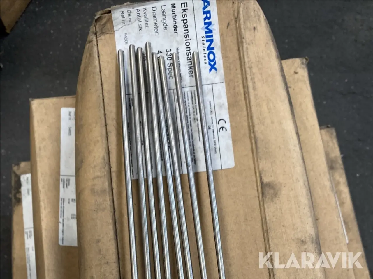 Billede 1 - Ekspansionsanker / murbindere Arminox 4 mm - 330 mm 1500 styks